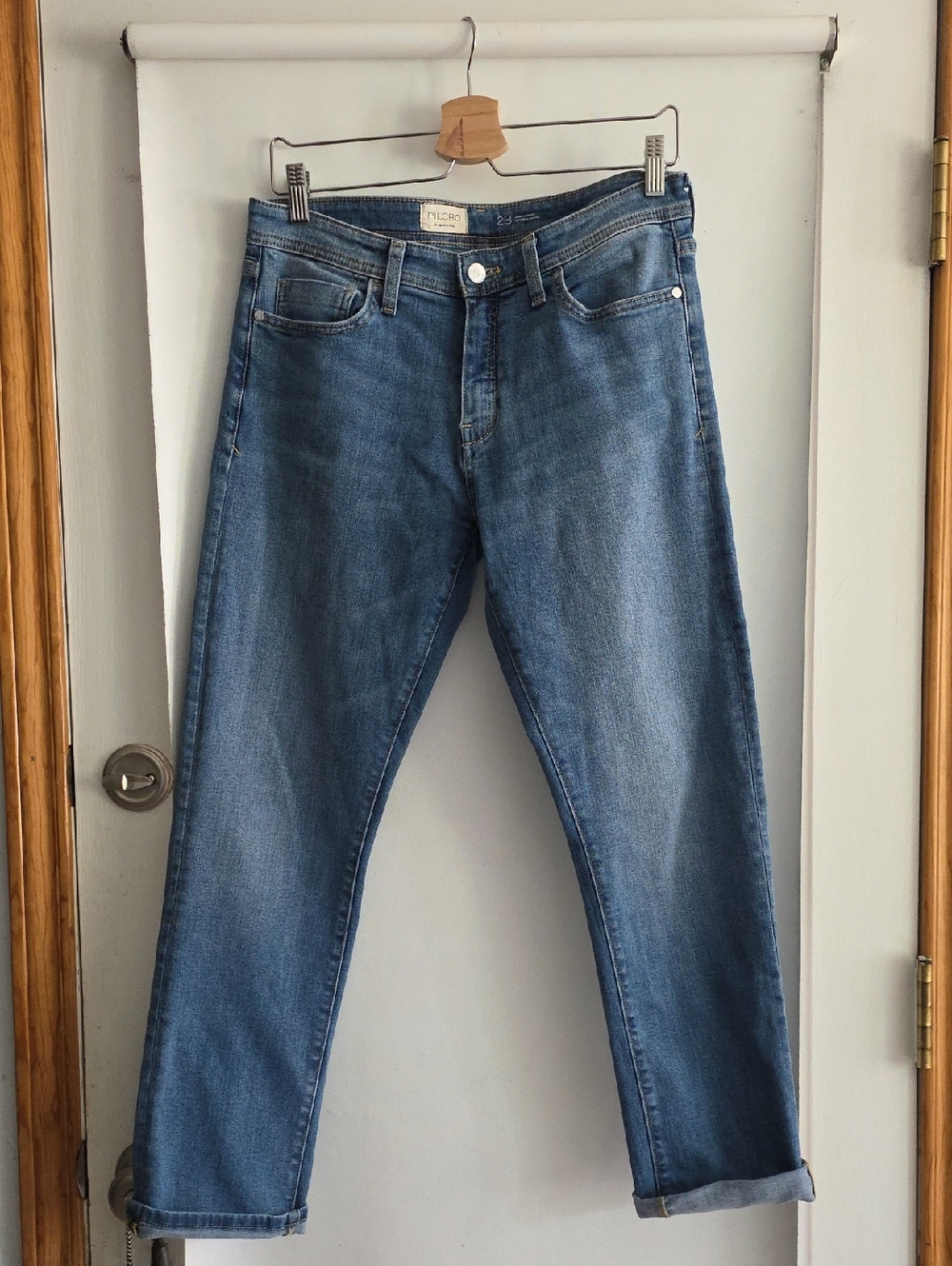 Pilcro Slim Straight Blue Jeans